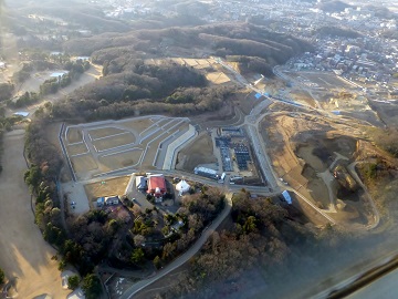 平成26年1月の上空からの様子