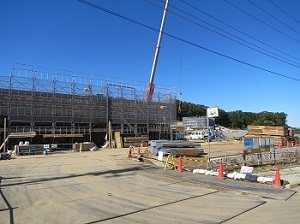 平成26年10月南山ホールの工事の様子